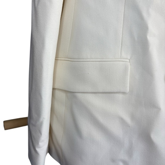NWT ZARA TAILORED DOUBLE
BREASTED BLAZER ecru color XL - Picture 4 of 11